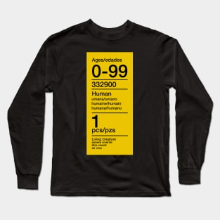 0-99 Human Long Sleeve T-Shirt